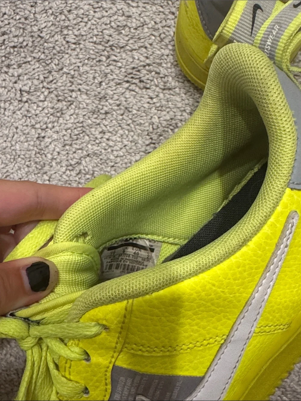 Nike Air Force 1 Low Neon Yellow with White Swoosh